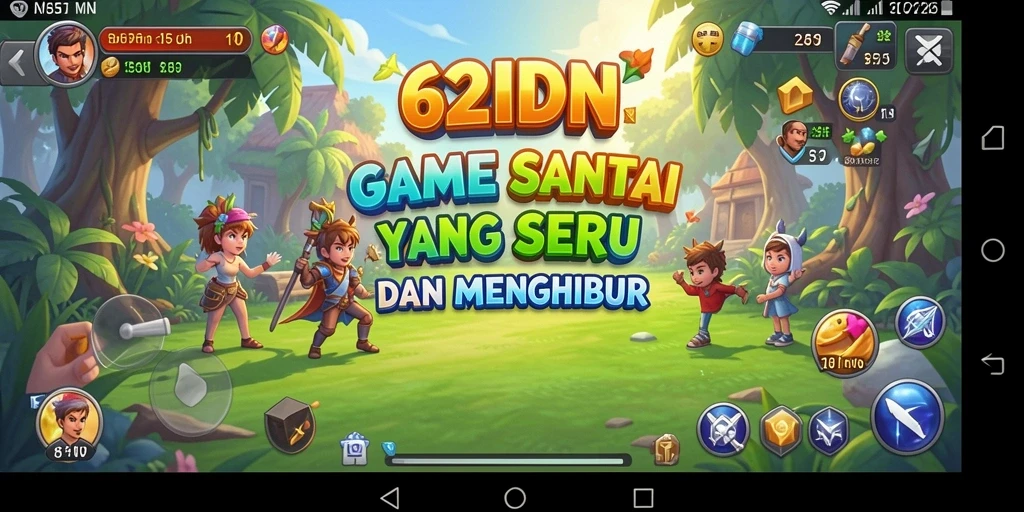 Screenshot gameplay 62IDN yang penuh warna dan menghibur.