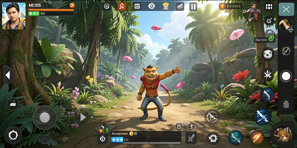 Tampilan utama gameplay ME355 yang menarik dan mendebarkan.