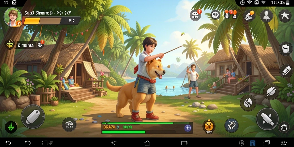 Tampilan gameplay seru dalam simulasi kehidupan ORA78.