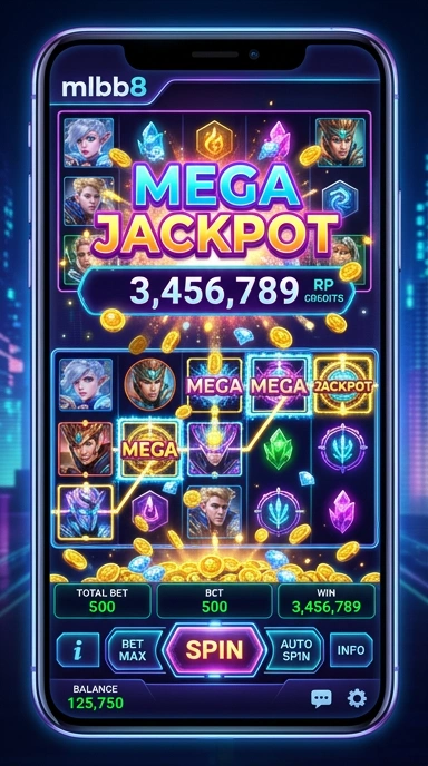 Tampilan antarmuka pengguna mlbb8 yang sederhana dan intuitif.